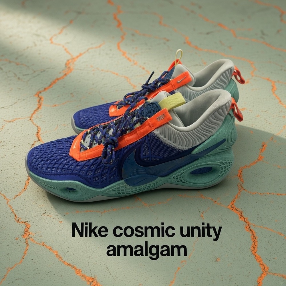 Nike Cosmic Unity Amalgam Sapphire Mint Orange Mens 11 Basketball Shoes